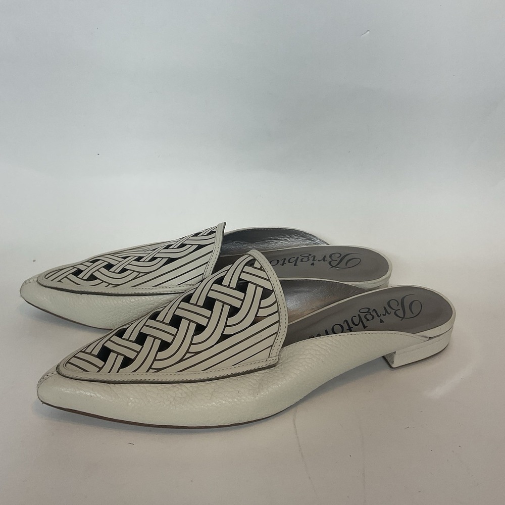 Brighton Interlok Enya Braided Mule/Slide - Bone‎ White - 10 M - EUC